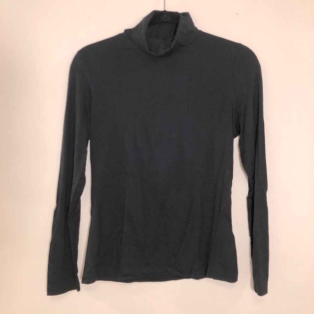 Sigrid Olsen Black Turtleneck Shirt